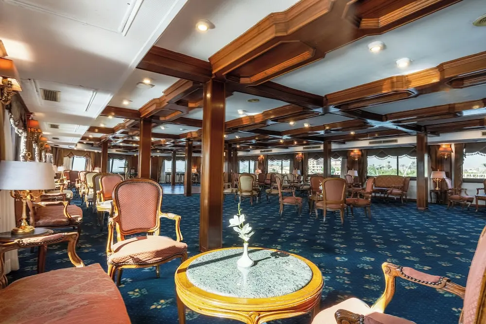 Lounge aboard the Orient Nile Romance Nile Cruise Nile cruise